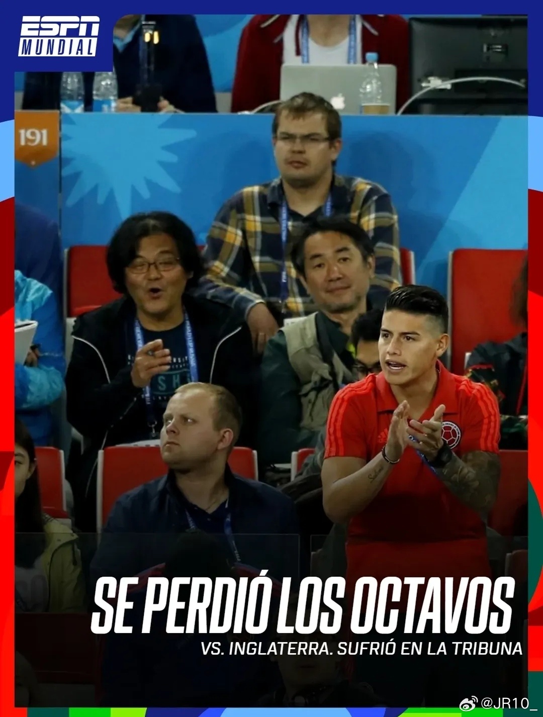 JR10J罗🇨🇴再次回到世界杯的赛场，哈等了7年半的时间，⌛2912天！to