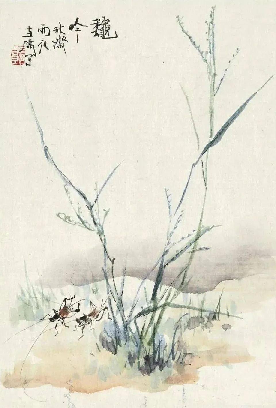 王雪涛花鸟画：把蔬果草虫画活的「小写意大师」
 
谁能把葡萄画得晶莹欲滴，让蟋蟀