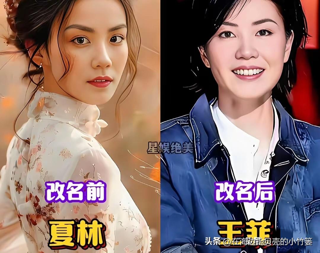 明星改名，改的是名字，变的是人生。
从夏林到王菲，从杨旎奥到杨紫，
每一次更名，
