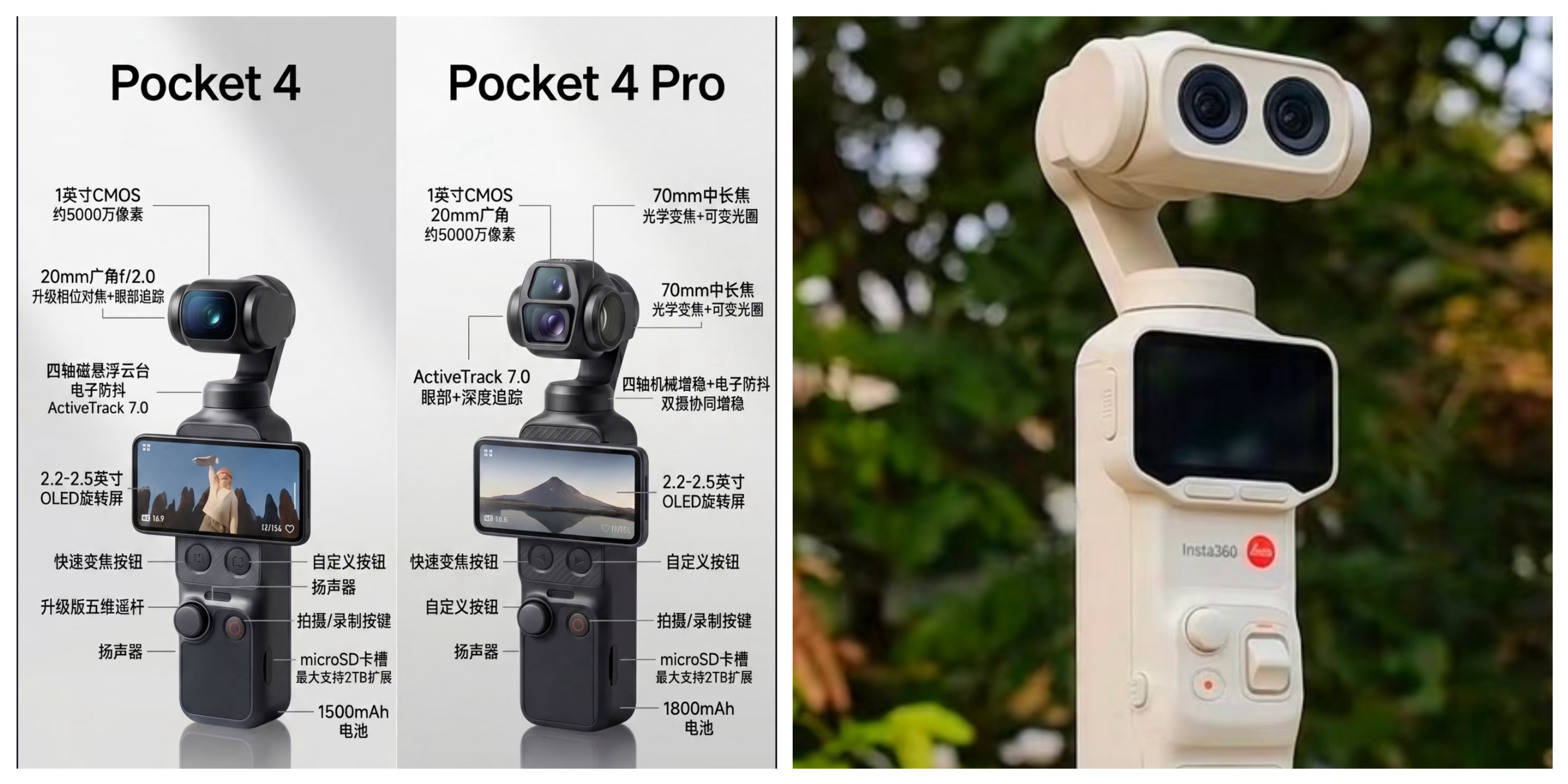 这两天大疆Pocket 4不是发布了，我看了评测感觉还不错，准备买两台…团队小伙