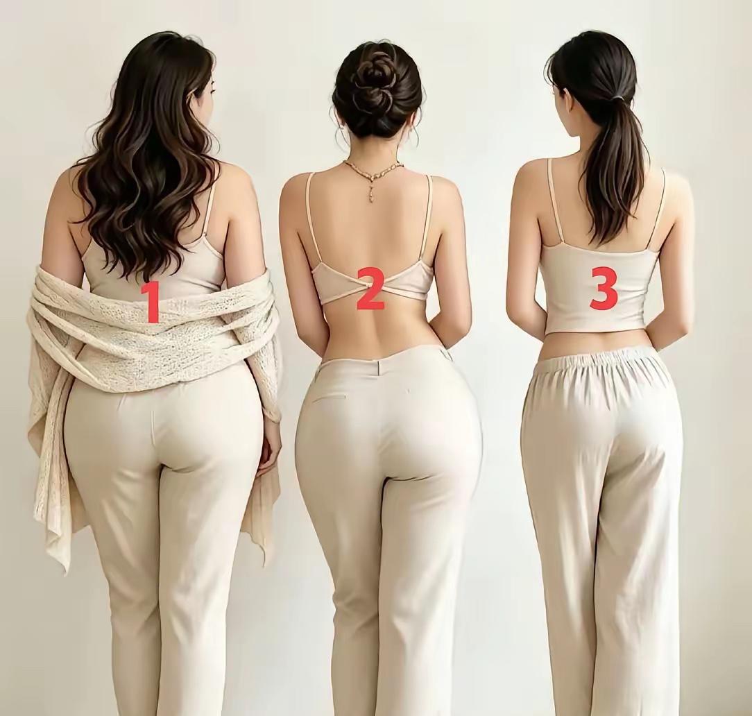 下图哪种女性身材，最受欢迎？
个人选择1。