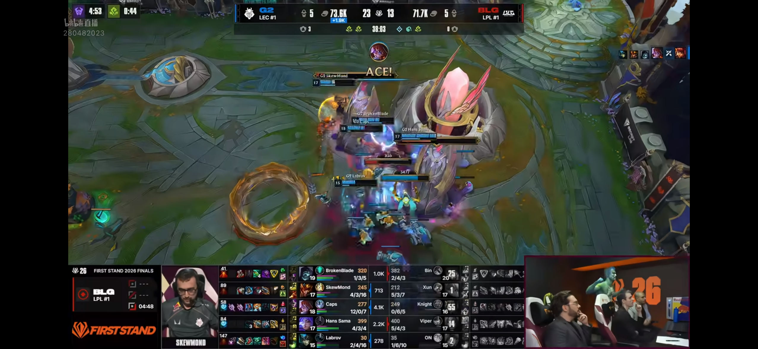 名人堂CAPS，太猛辣G2对战BLG2026全球先锋赛