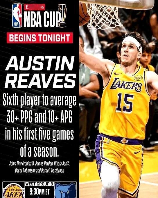 湖人里夫斯，快船哈登，数据几乎一模一样。

俩人场均都是27.9分、5.7个篮板