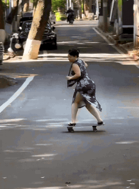 据称，这位“滑板大姐”是湖南永州的？湖南的朋友有亲眼目睹过吗？