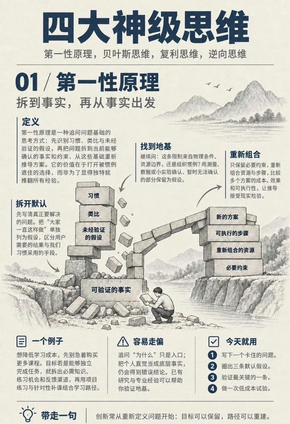 ·

我以前吃过不少亏，后来才明白：

很多失败，不是因为能力不够，而是因为脑子