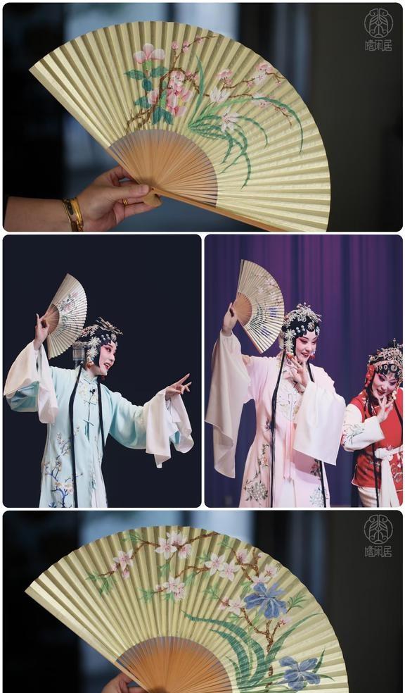 昆曲《牡丹亭·游园、寻梦》by刘煜，泥金扇by嗜闲居
折扇 昆曲《牡丹亭·游园、