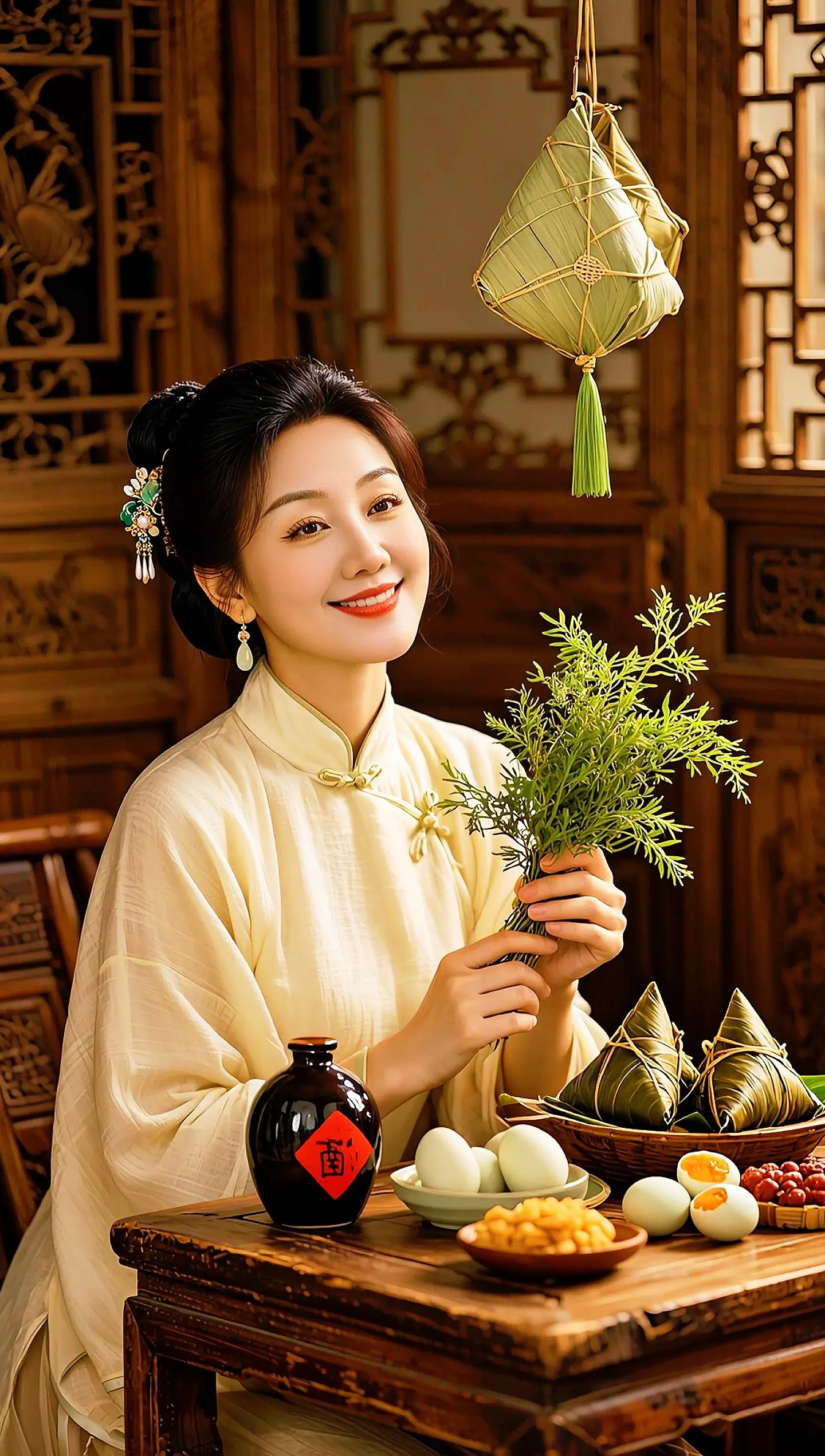 AI荷香端午时。