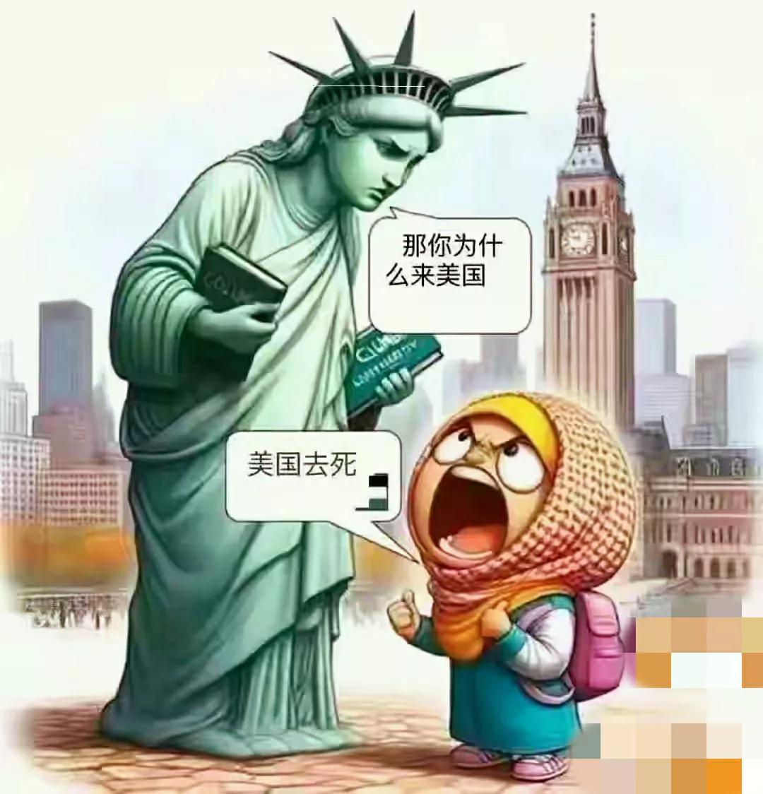  看看这张图片，真是可笑。这个包头巾的小孩这么大的嘴，狠狠瞪着圆溜溜的大眼睛。看