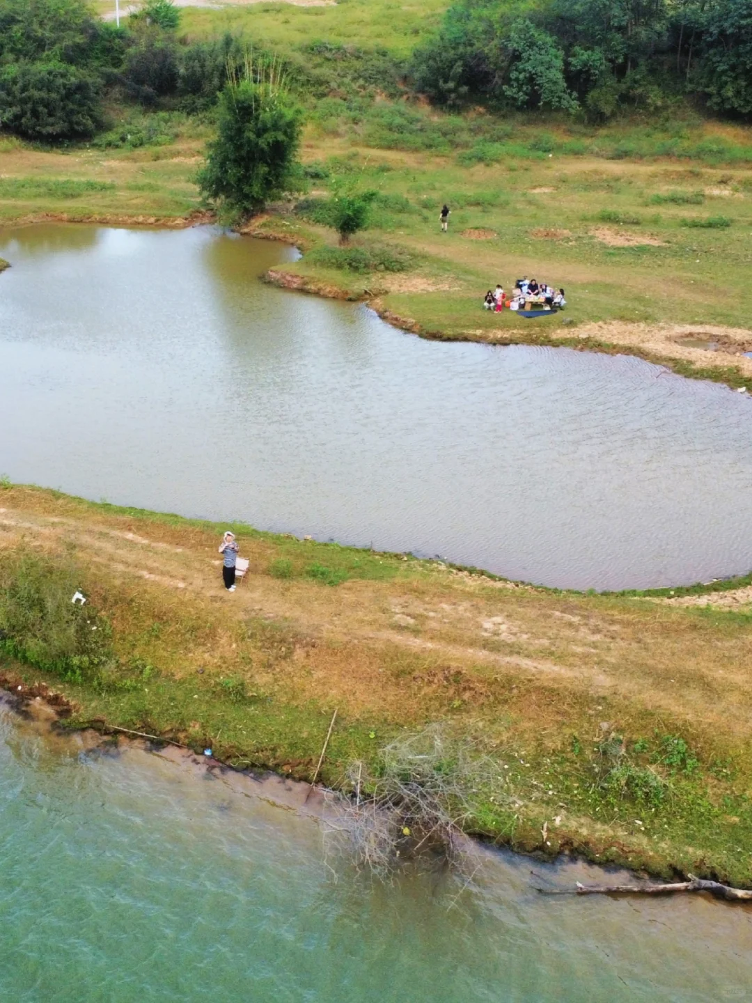 惠州露营天花板❗️草原江边日落真的绝了❗