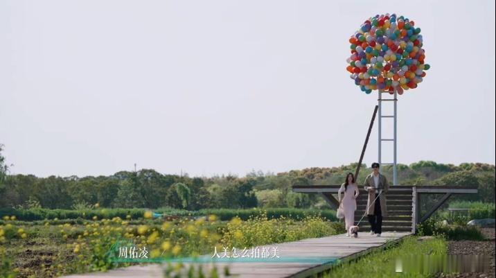 周佑凌给柳柳拍照周佑凌镜头里的柳柳 周佑凌主动掏手机给柳柳拍照这个动作比任何情话