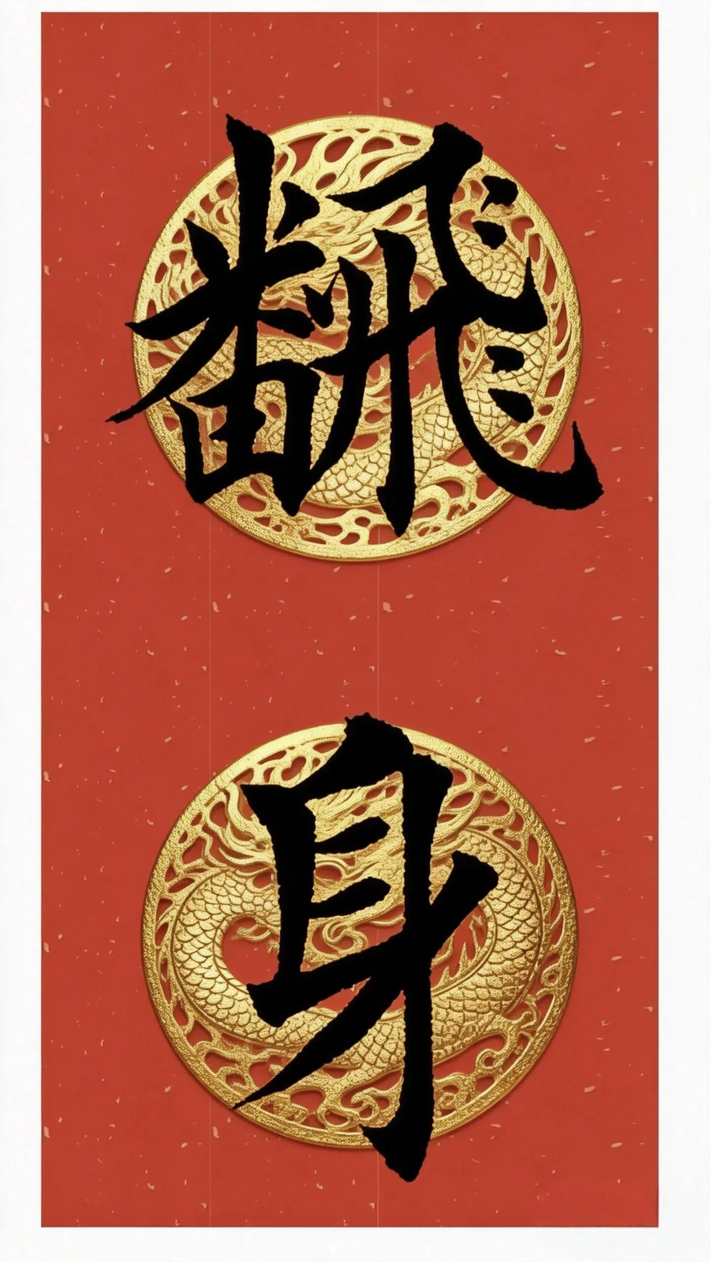 上热门书法  毛笔字  2026马年大吉 手写春联更有年味