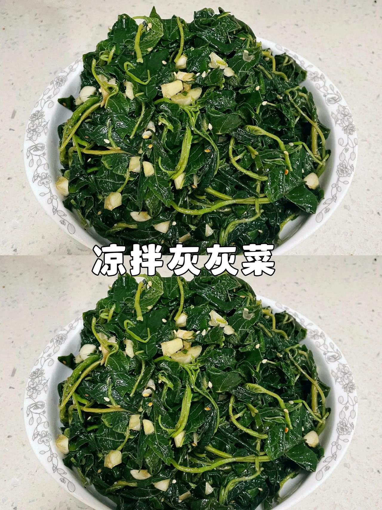 凉拌灰灰菜，味道鲜美
现在正值夏季，趁着阳光正好去田地里放风顺便踩一下野菜，野菜