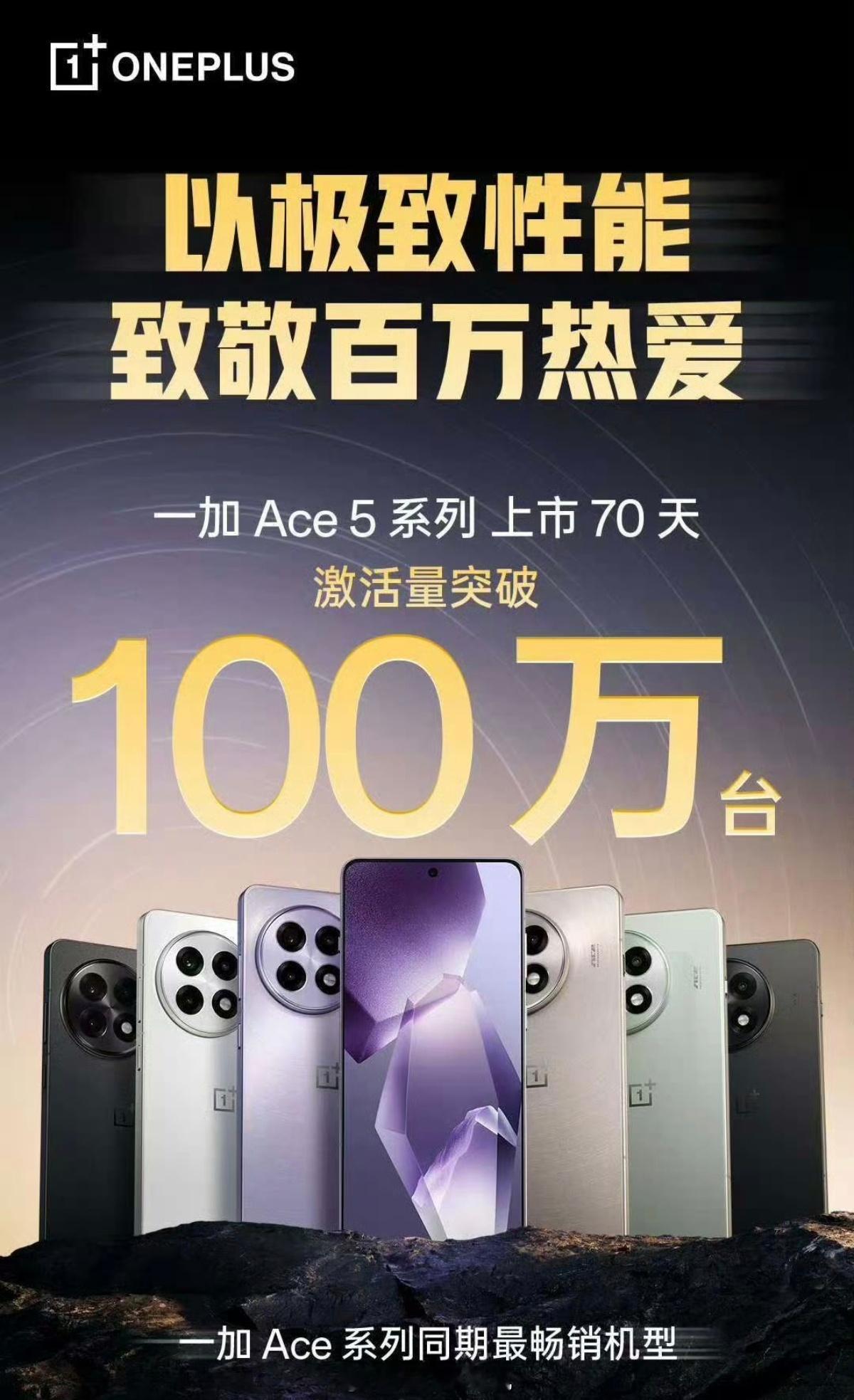 一加Ace5系列，上市70天，激活量100万，怎么样？ ​​​