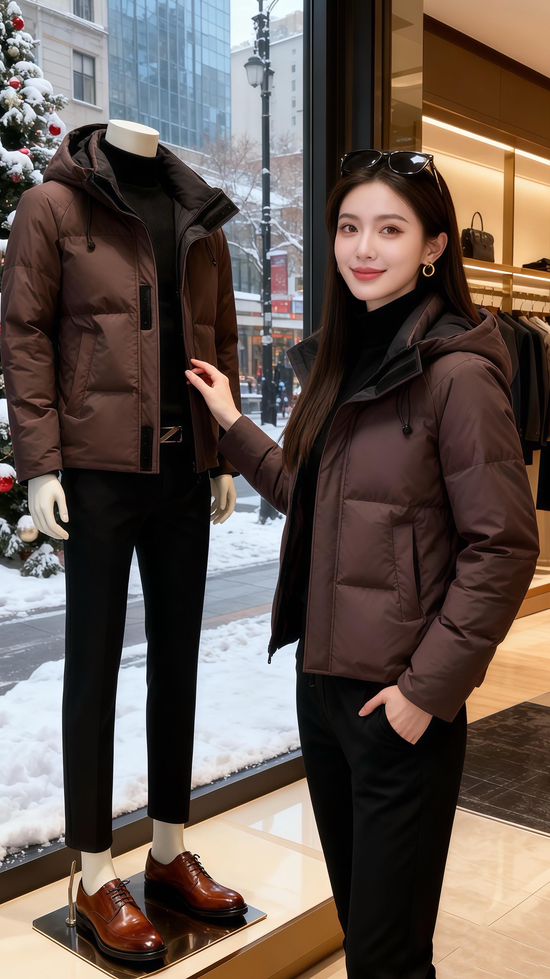 男士羽绒服 男士外套 秋冬穿搭 男士穿搭 保暖又好看