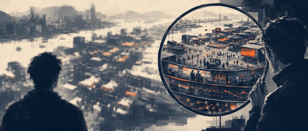 普通人看世界是720p，高手是4K。区别不在看得多远，在看得多细——同一个市场机
