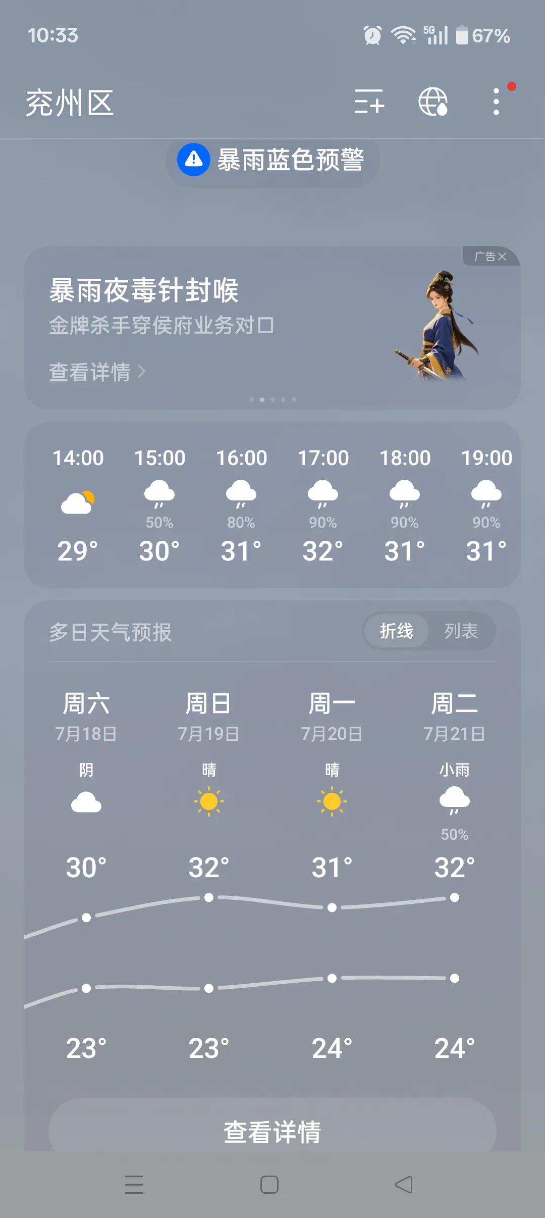 2∶00下午继续下雨🌧️🌧️🌧️明天还有大雨🌧️，鲁西南很旱，这雨对庄家