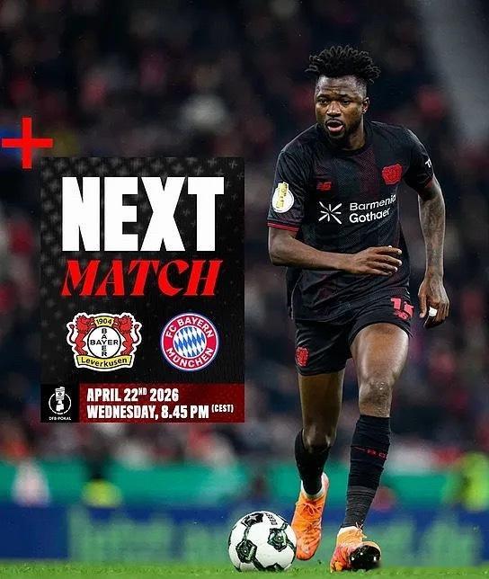 凌晨2：45，德国杯将迎来半决赛的一场对决，勒沃库森对阵拜仁慕尼黑。纵观德国杯的