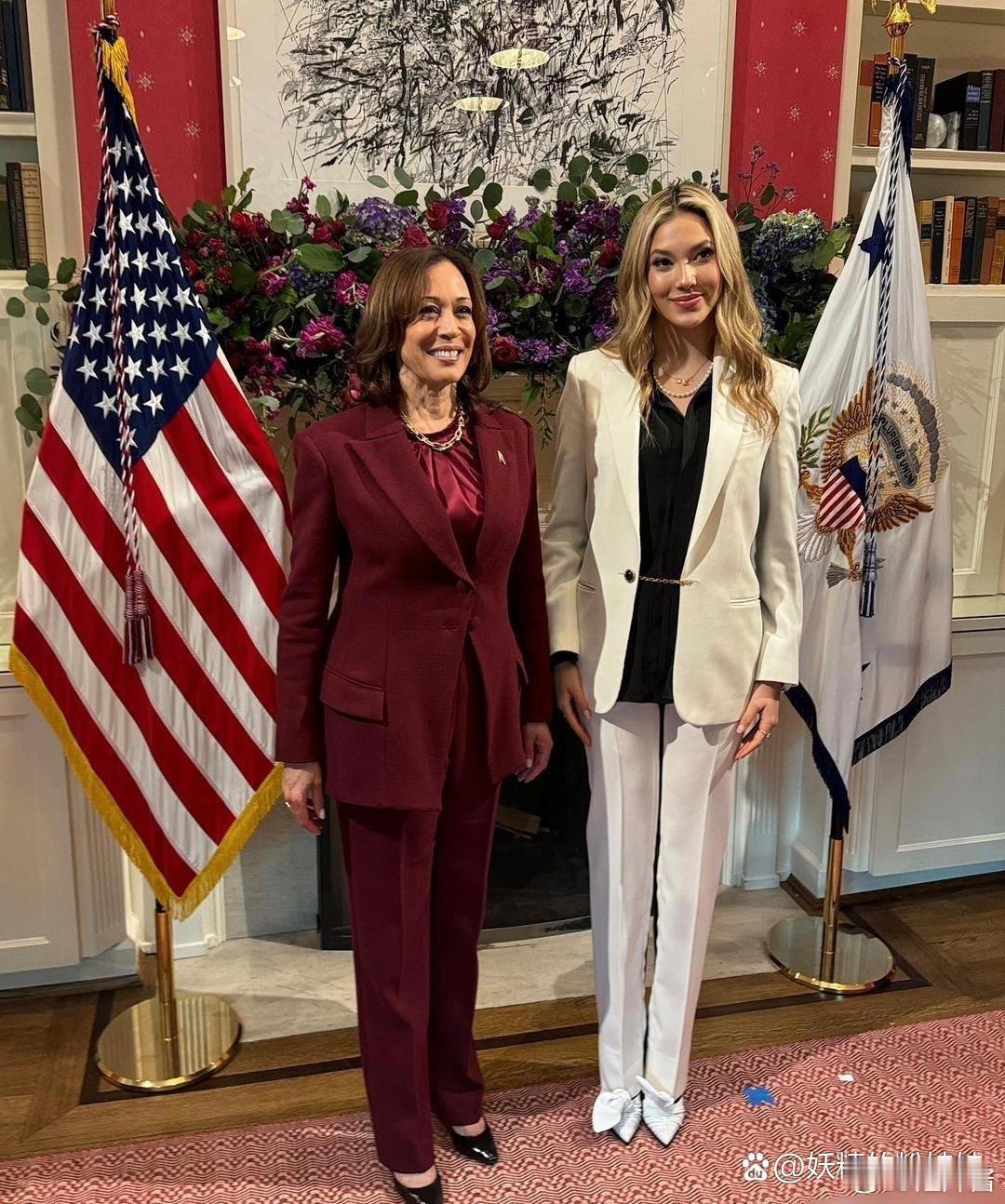 谷爱凌在白宫与美国副总统哈里斯亲热得像闺蜜，小小年纪影响力巨大，真的太优秀了！ 