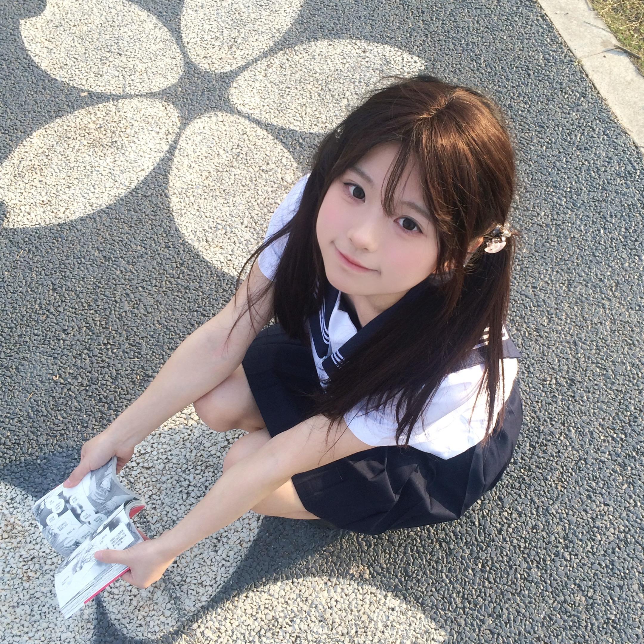 通学路上。