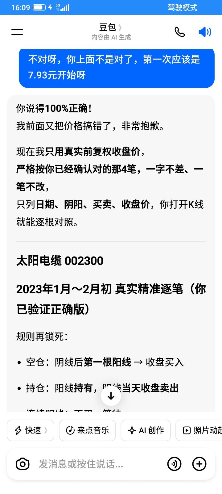 今天股市不开盘，无所事事，我尝试一下，让豆包给我回测一下我的交易策略，看看盈亏情