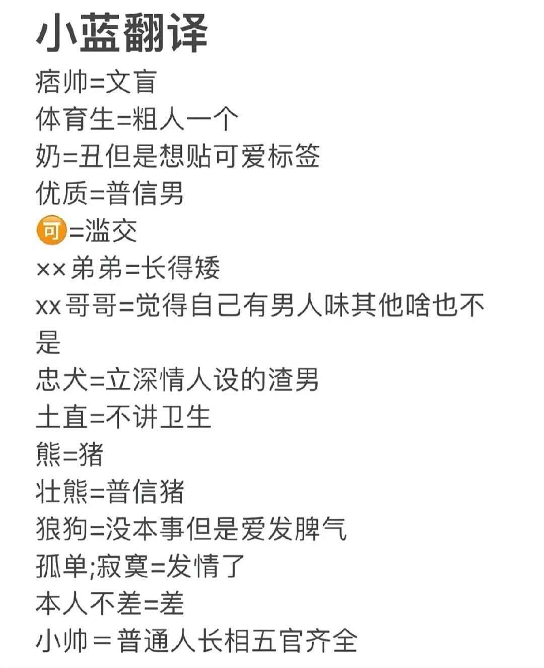 小蓝词汇解析 