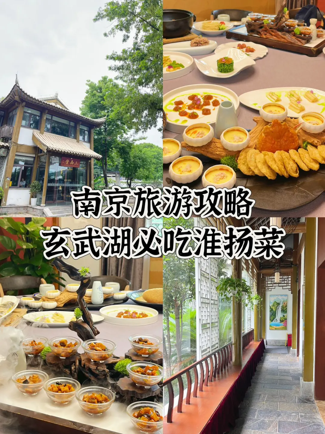 玄武湖内的好风光⛰️来南京必吃正宗淮扬菜
