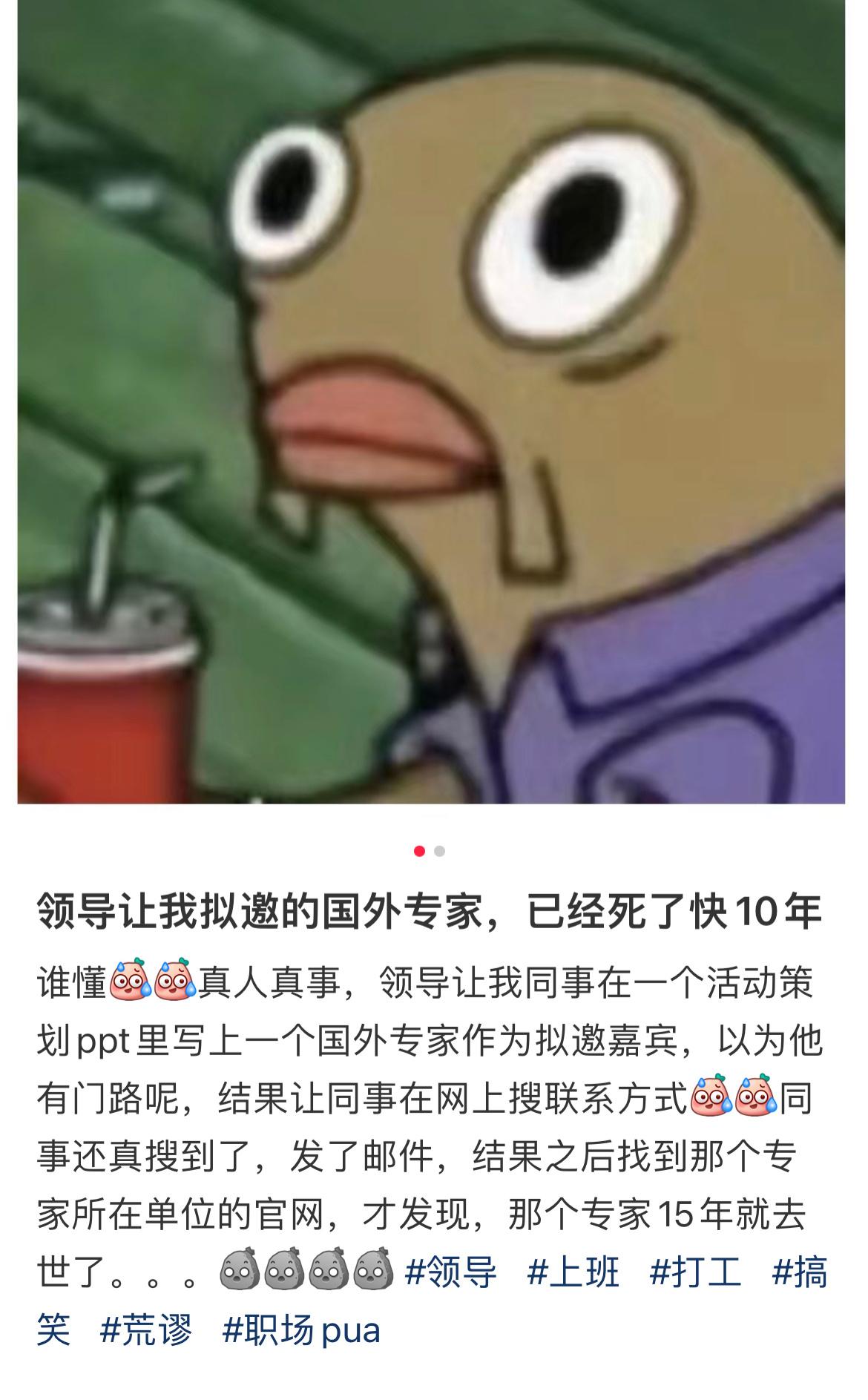 领导让我拟邀的专家已经去世快十年了…… ​​​