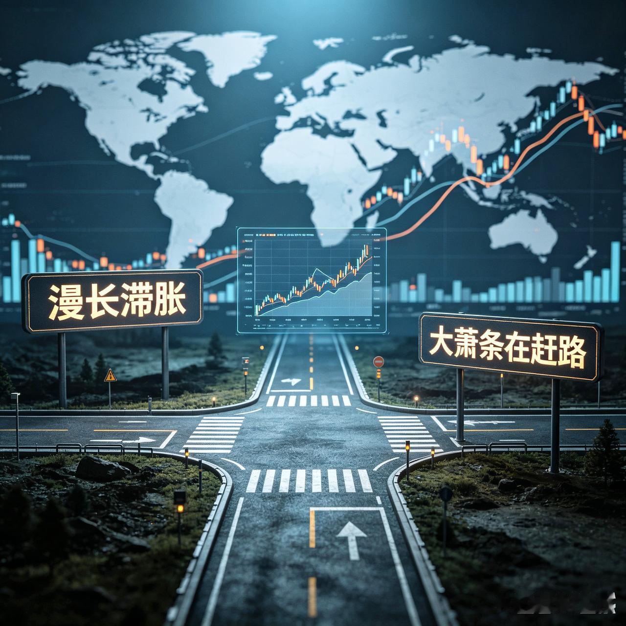 全球经济正站十字路口：是漫长滞胀，还是一场大萧条在赶路？
 
金价一路节节走高，