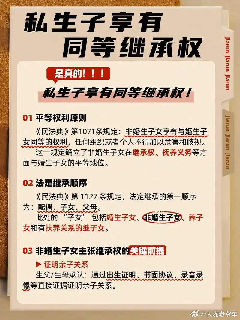 婚生女按遗嘱继承财产遭私生子起诉“私生子”凭什么能继承遗产？《中华人民共和国民法