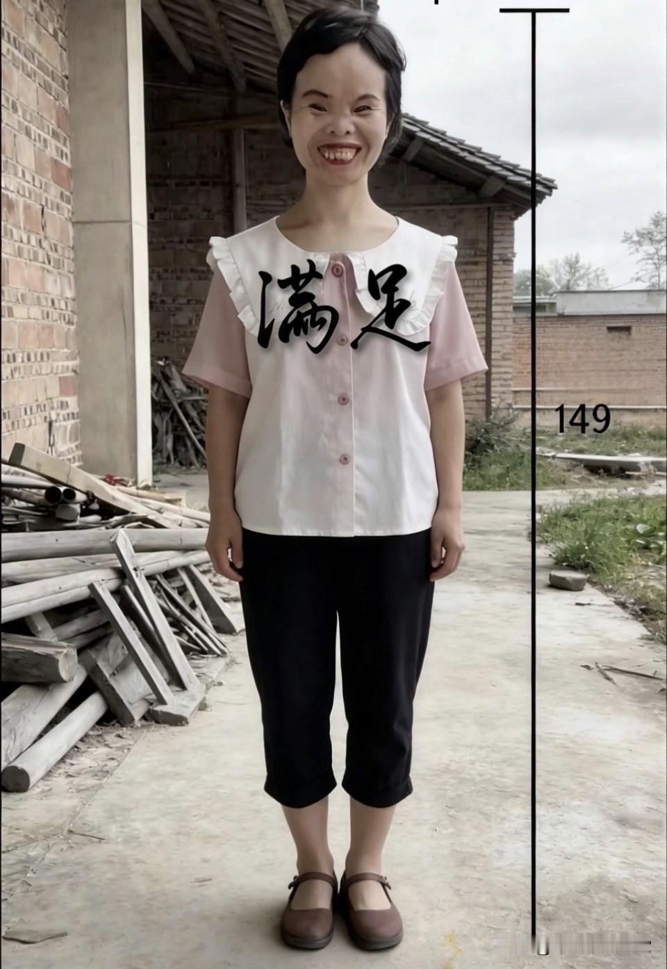 人穷矮丑、一米四九
小学文化、农村户口
生活不在富足、而在满足😌