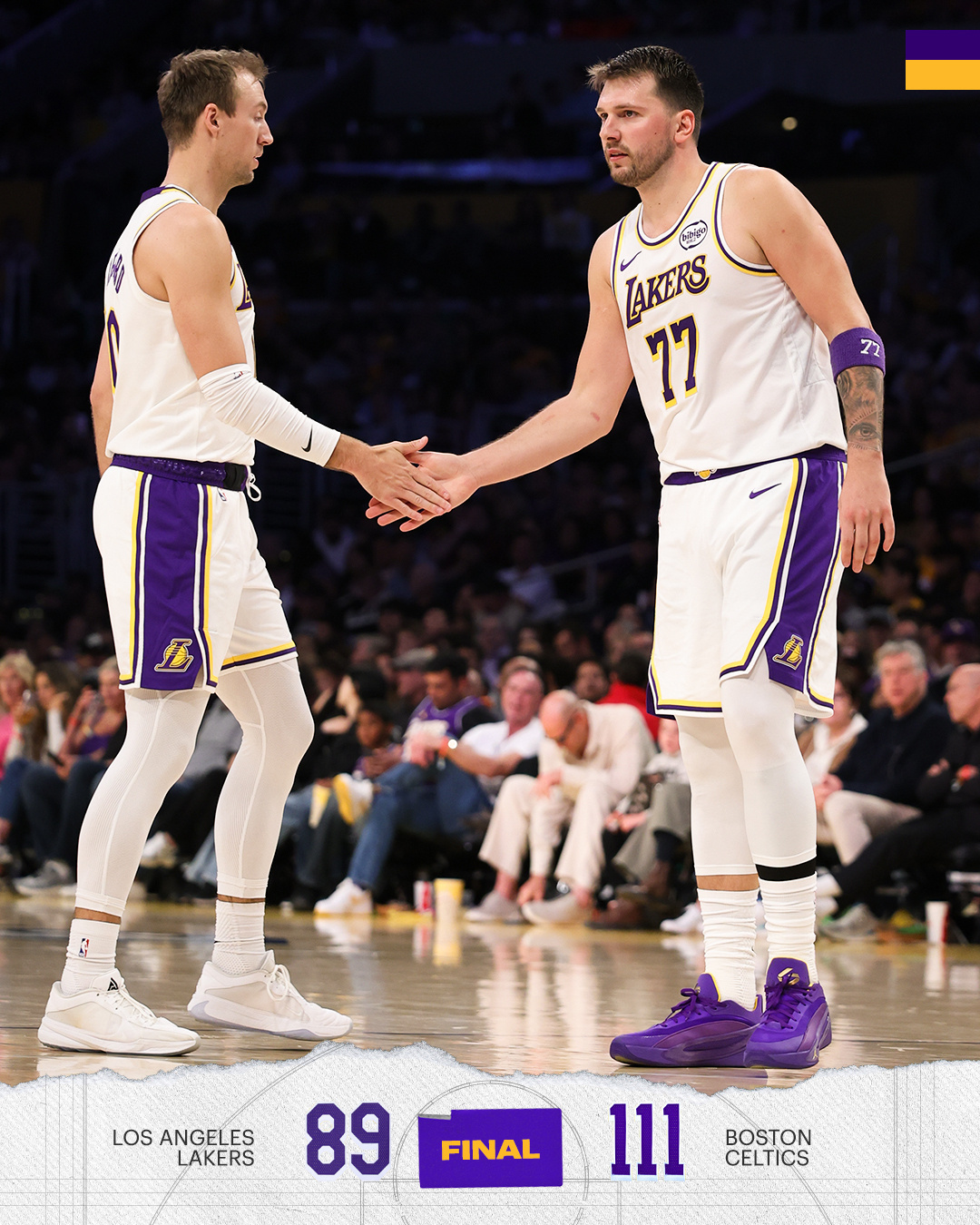 湖人每逢球队重大节日典礼的比赛，多数都会以失利告终。比如科比的球衣和雕像退役仪式