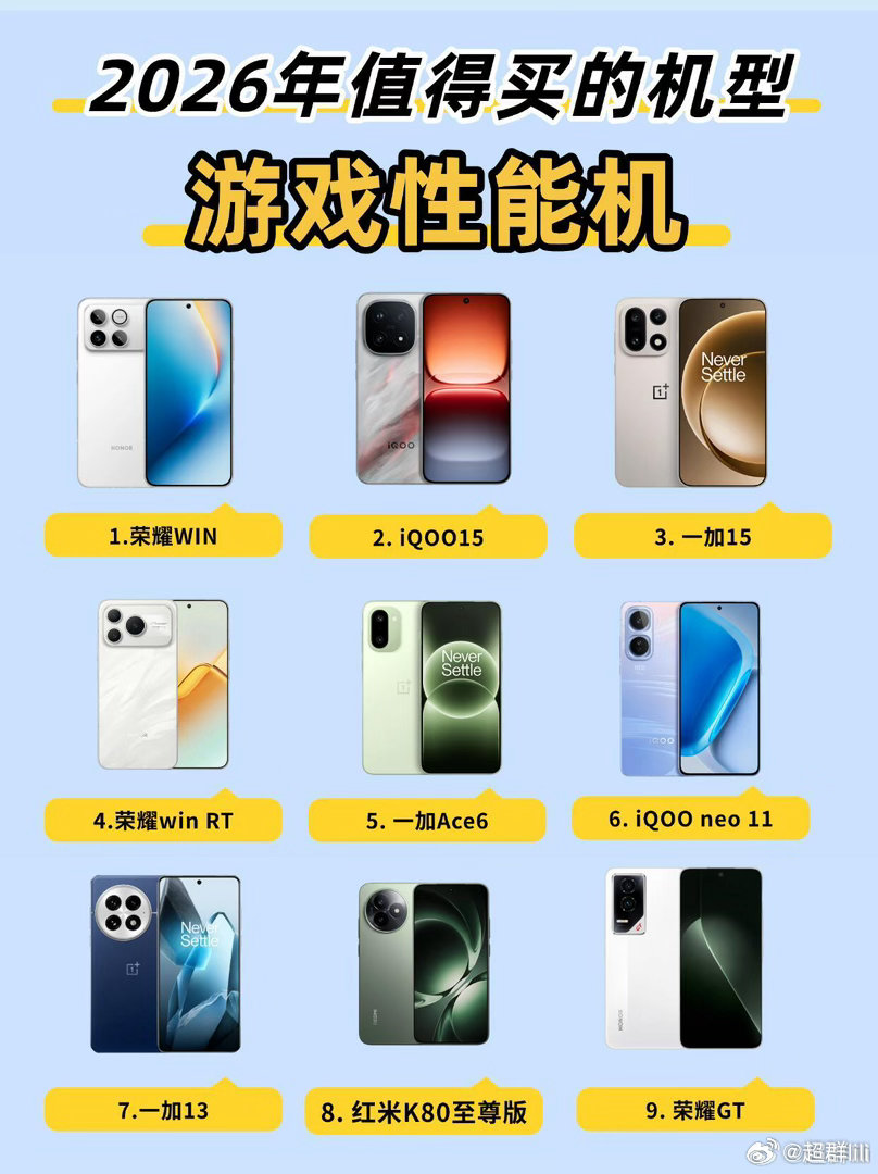 2026年游戏性能手机推荐，照着看就够了|||主流的手机厂商打造的游戏性能机其实