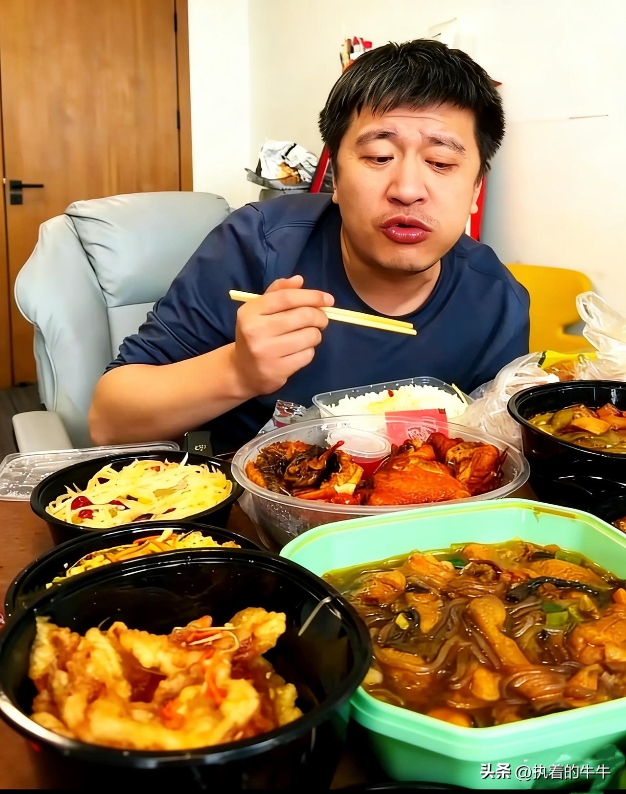 难以想象，

他天天都是怎么生活的，

这天天都吃的外卖，

各种高科技回去一加