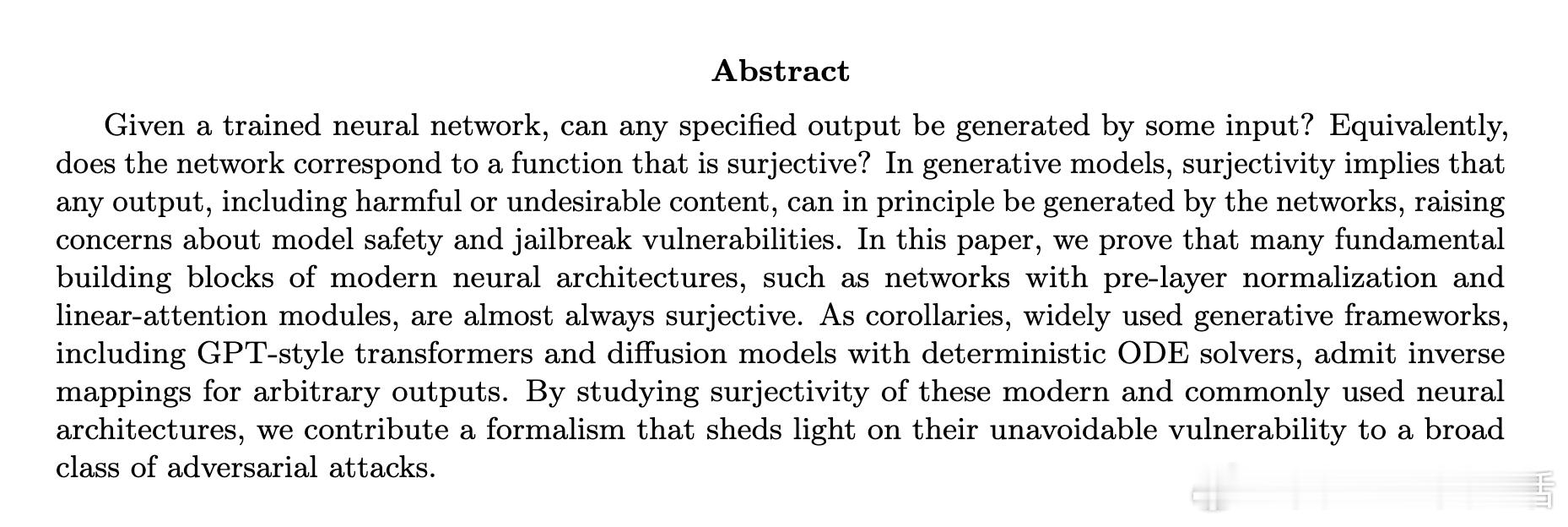 [LG]《On Surjectivity of Neural Networks: