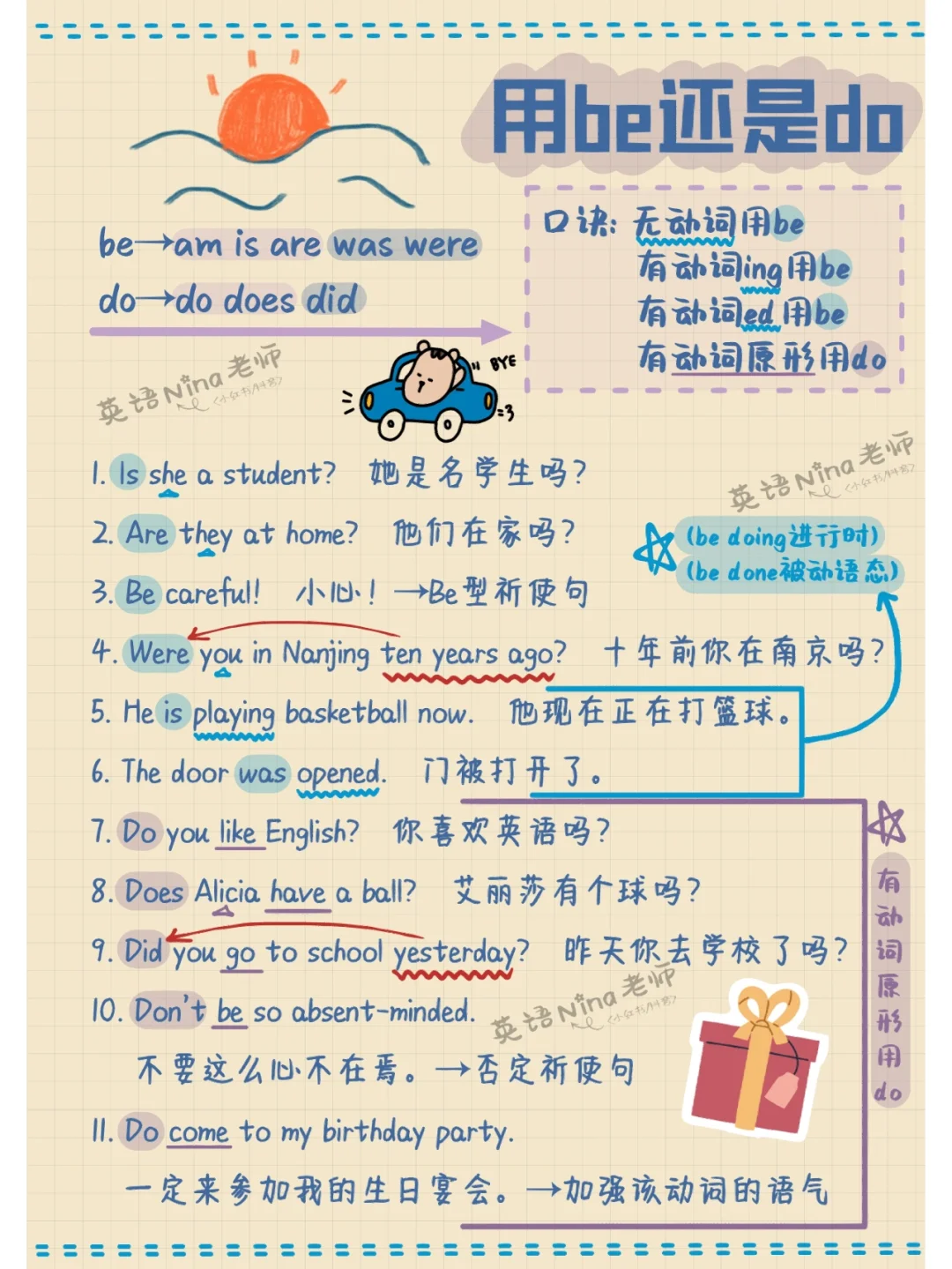 秒懂用be还是do👀