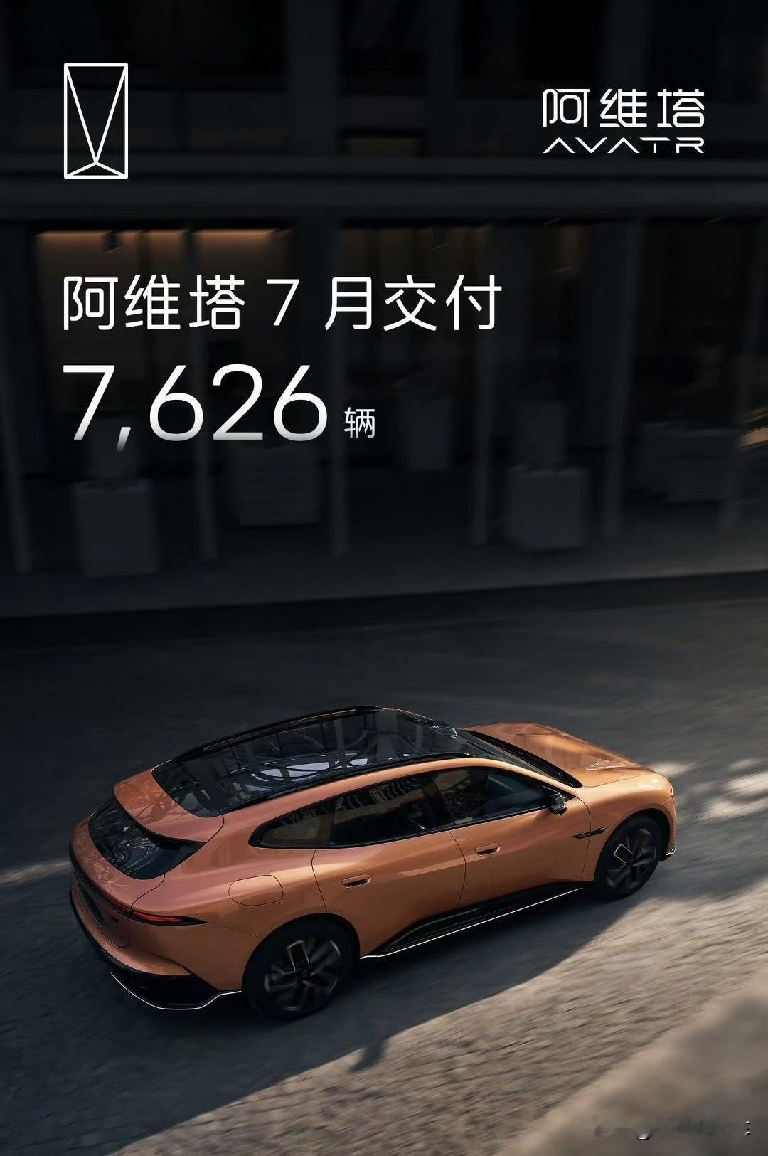 跑输大盘！阿维塔7月交付仅7626辆，阿维塔07L成了全村人的希望
7月的新能源