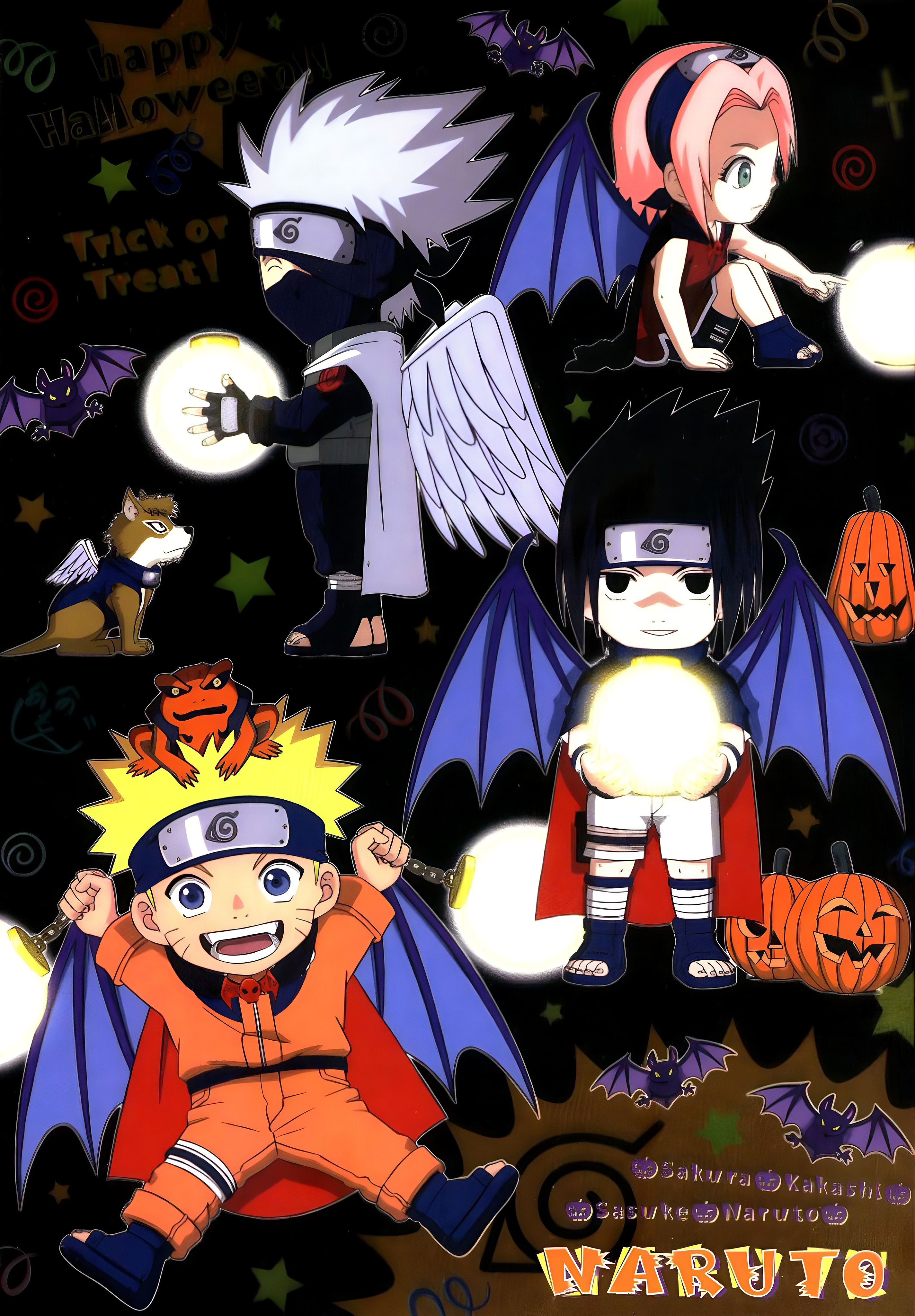 万圣节快乐！🎃🎃🎃不给糖果就捣蛋👻#火影忍者##第七班# ​​​