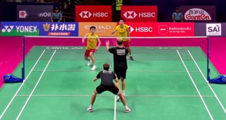 随着年轻的小将组合胡珂源/林祥毅2：1（21：14、16：21、21：16）将赛