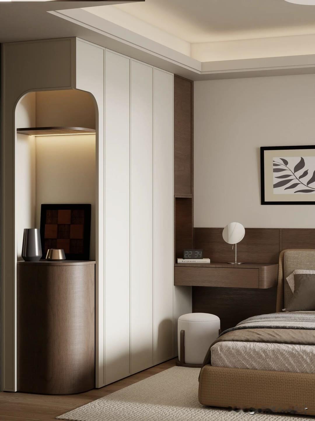 年轻人衣柜设计，核心是：极简外观、高挂衣区、灵活收纳、细节贴心，适配快节奏、爱穿