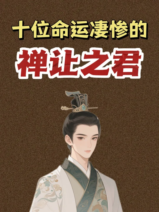 十位全部被杀的禅让之君，最小者仅八岁😭