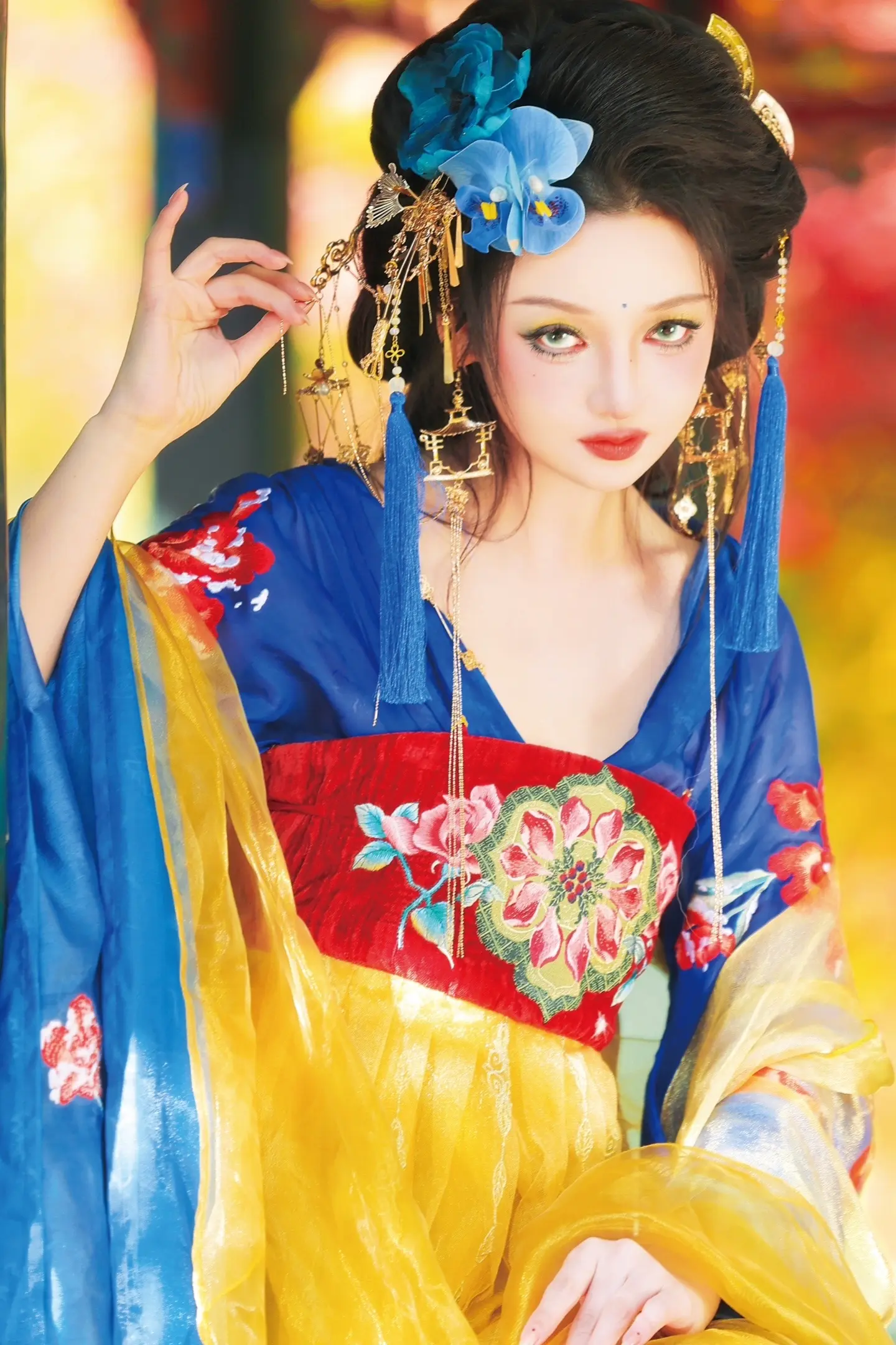 枫叶哪有你的🩸红呐。摄/后：我