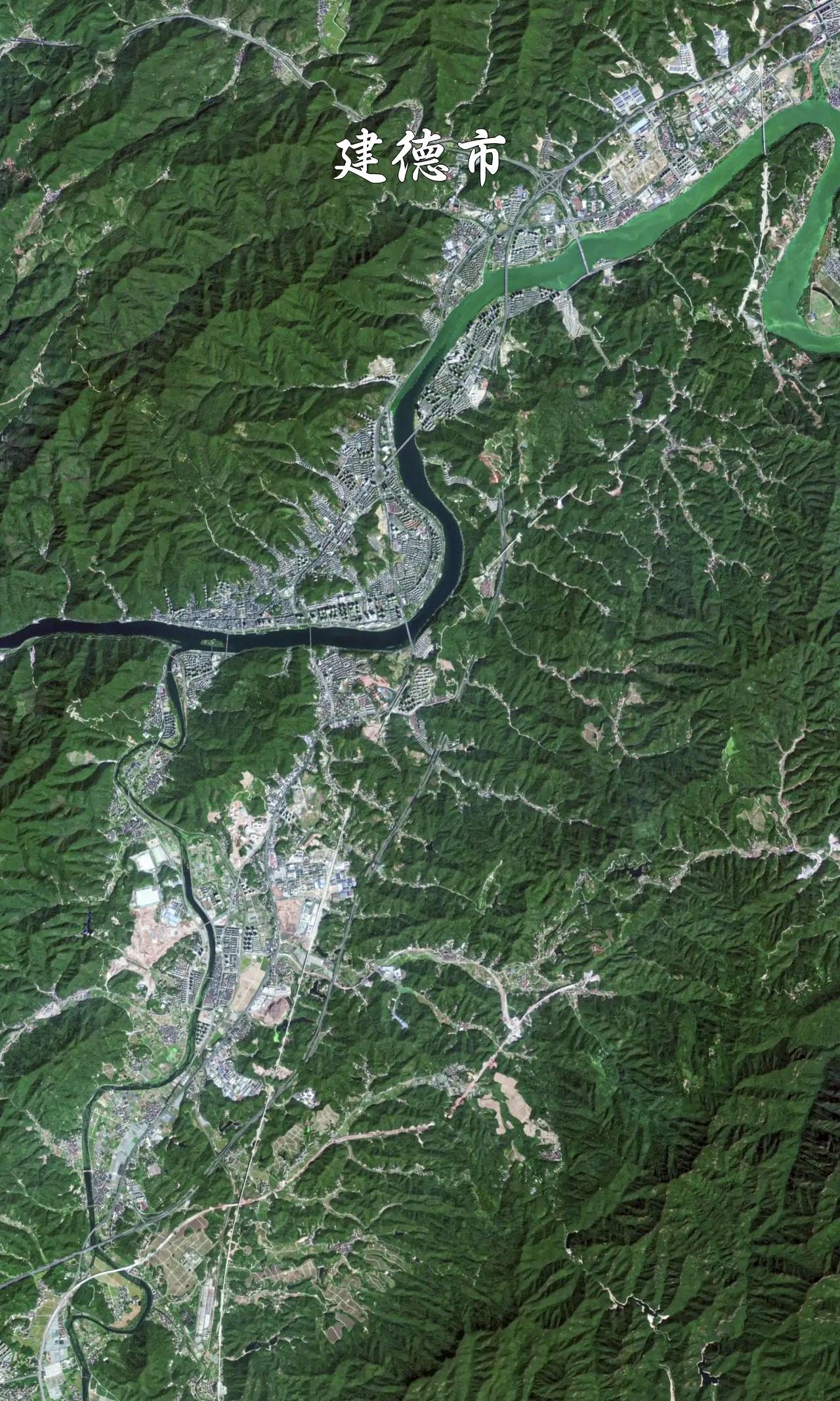 浙江省建德市高清卫星图