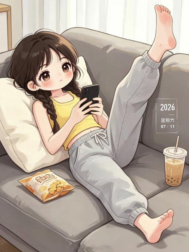 气温狂飙，出门等于汗蒸，热浪滔天沙发一躺：空调、手机、奶茶、夏日理想状态 