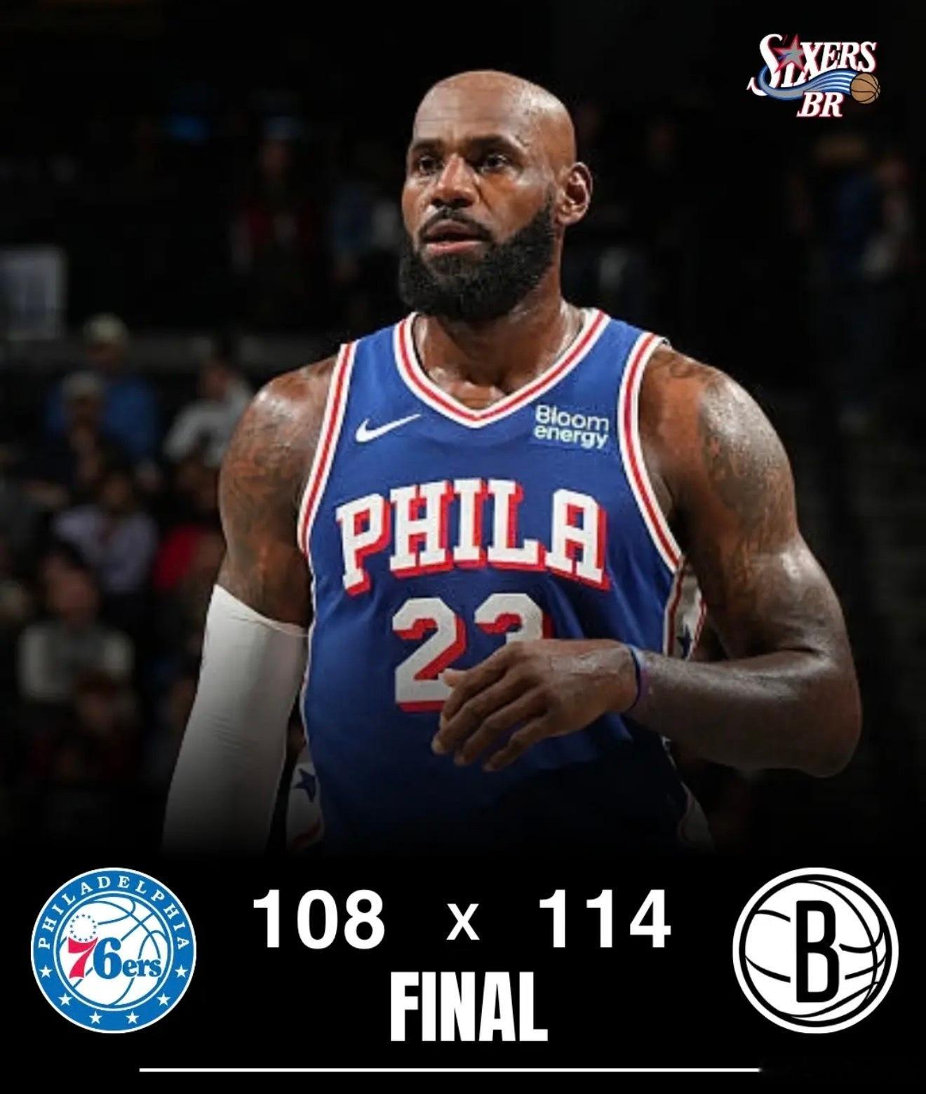 詹姆斯穿上76人球衣，NBA真的进入新篇章了！41岁迎来费城首秀，半场拿下10分