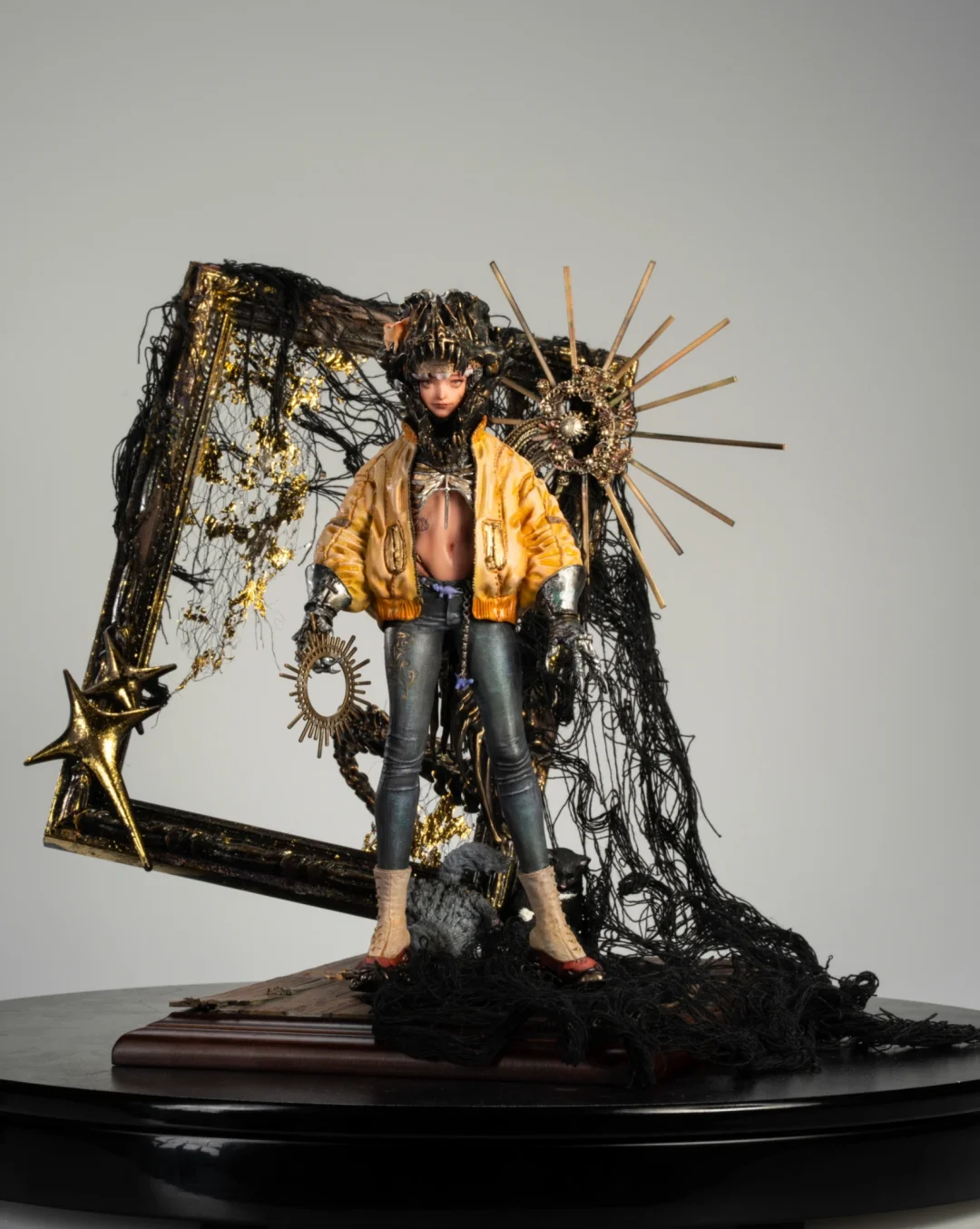 【魂之骨骼】暑期涂装班结课作品集[庆祝] 作品名：《黑金》 原型师：涂...