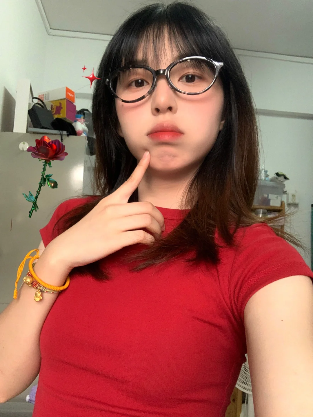 今天是红玫瑰