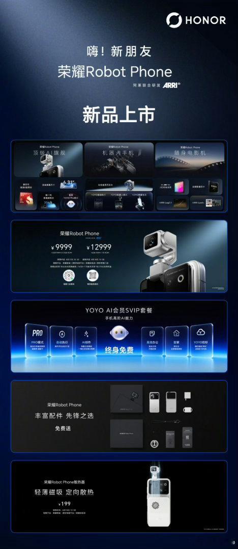 荣耀RobotPhone价格 竟然9999起售，把这么复杂的结构做到手机里，成本