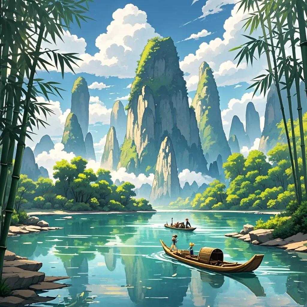#记录旅游足迹#
阳朔之美，宛如仙境落人间。那奇山似利剑直插云霄，又似巨兽静卧大