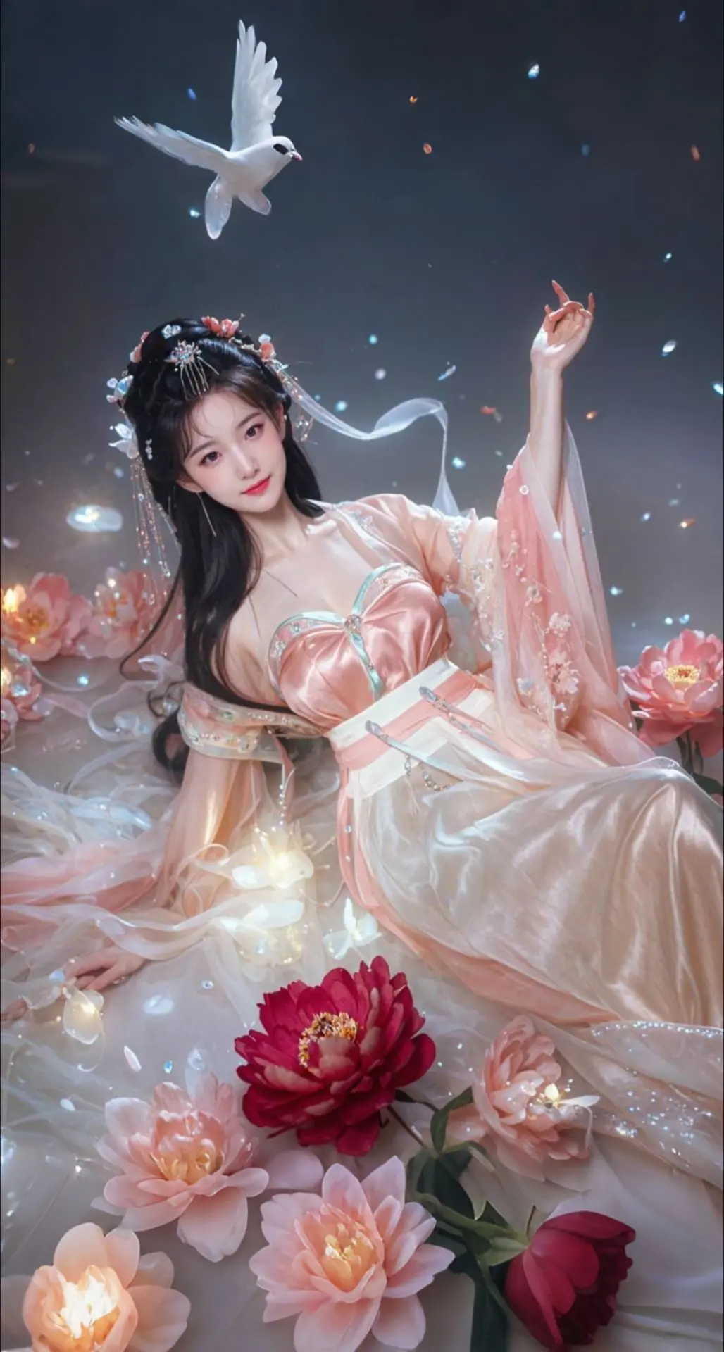AI扩图 AI唐宫花妖韵