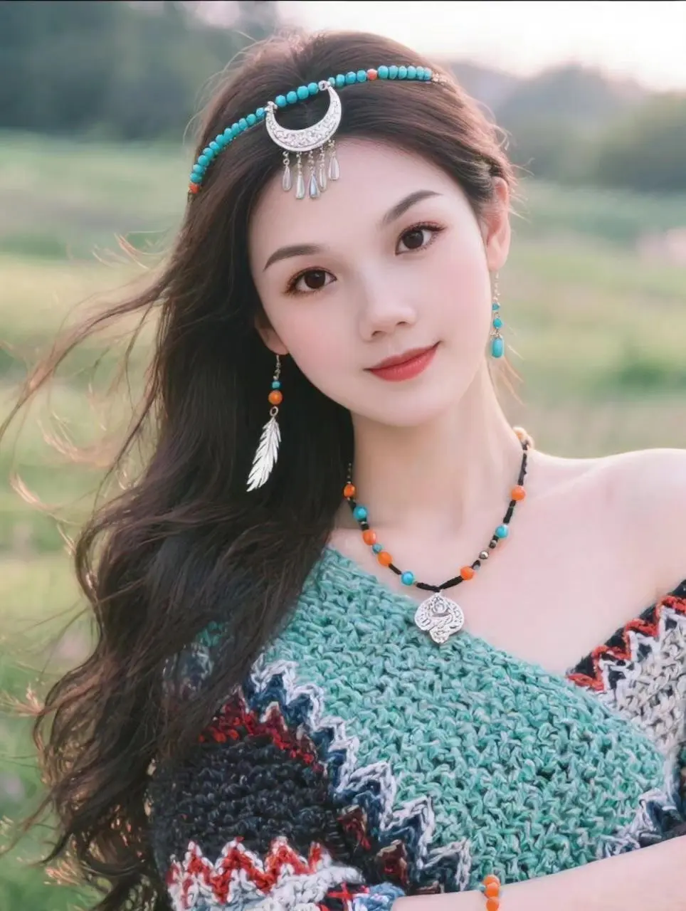 日常vlog 美女 心动的感觉 民族服饰